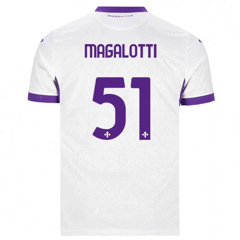 Danxen Mujer Camiseta Mattia Magalotti #51 Blanco Morado 2ª Equipación 2026/27 La Camisa México