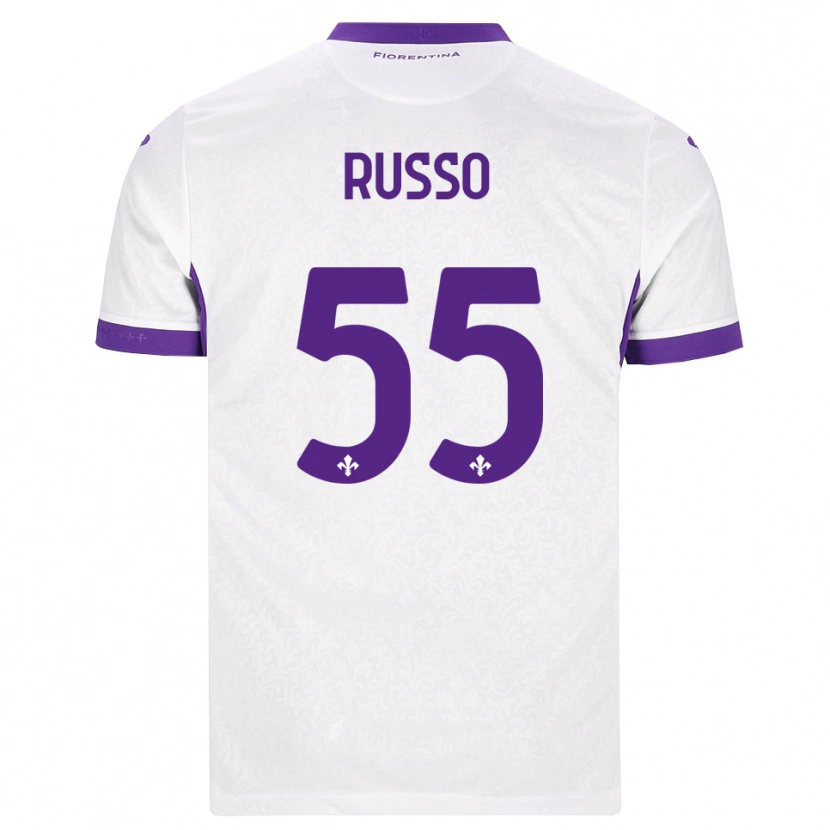 Danxen Mujer Camiseta Federica Russo #55 Blanco Morado 2ª Equipación 2026/27 La Camisa México