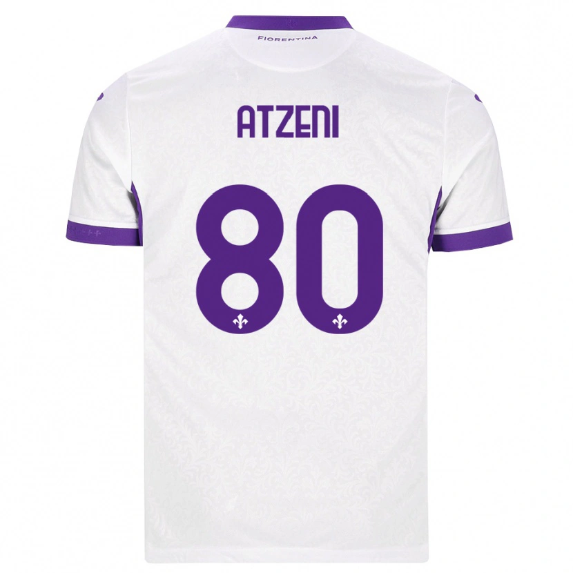 Danxen Mujer Camiseta Davide Atzeni #80 Blanco Morado 2ª Equipación 2026/27 La Camisa México