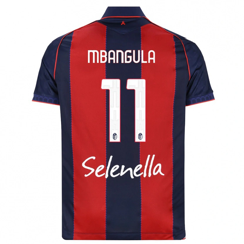 Danxen Mujer Camiseta Samuel Mbangula #11 Azul Real Rojo Blanco 1ª Equipación 2026/27 La Camisa México