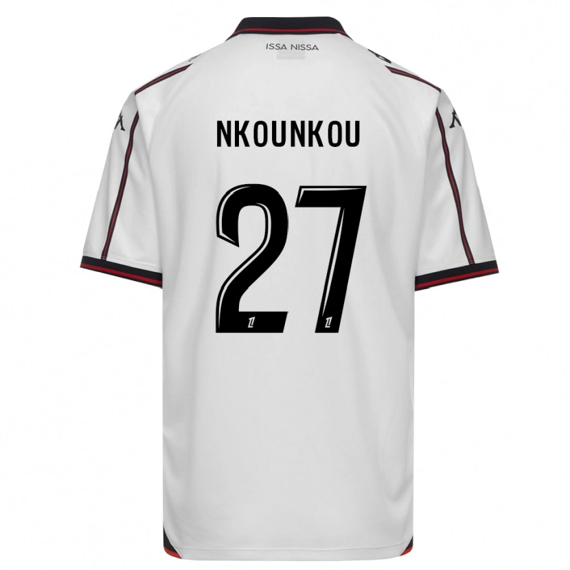 Danxen Mujer Camiseta Niels Nkounkou #27 Negro Blanco 2ª Equipación 2026/27 La Camisa México