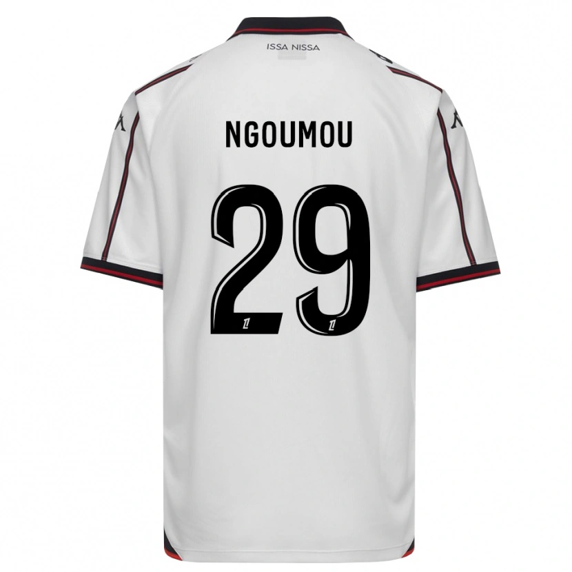 Danxen Mujer Camiseta Nathan Ngoumou #29 Negro Blanco 2ª Equipación 2026/27 La Camisa México