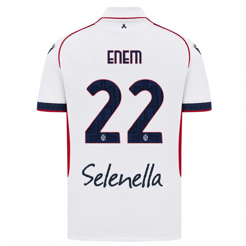 Danxen Mujer Camiseta Jay Enem #22 Blanco Rojo Azul Real 2ª Equipación 2026/27 La Camisa México
