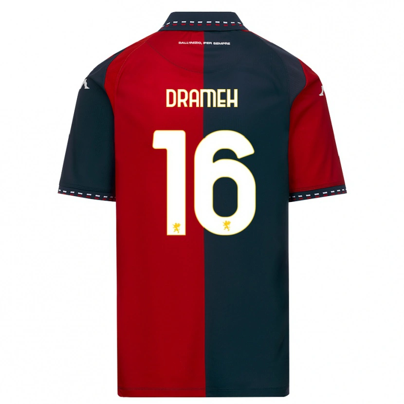 Danxen Niño Camiseta Cody Drameh #16 Rojo Negro Blanco 1ª Equipación 2026/27 La Camisa México