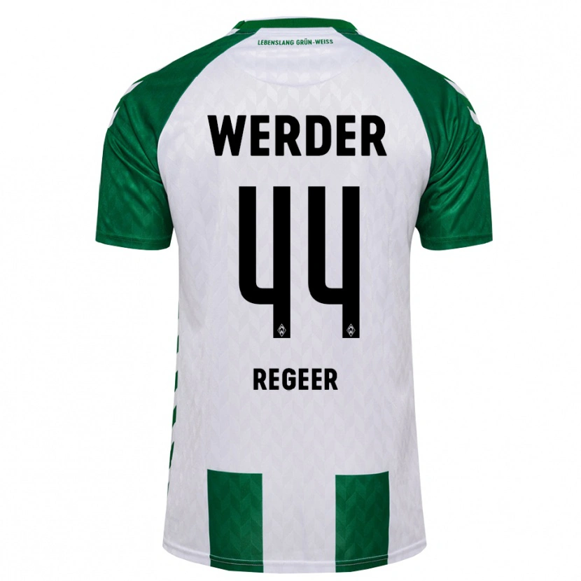 Danxen Niño Camiseta Youri Regeer #44 Verde Blanco 1ª Equipación 2026/27 La Camisa México