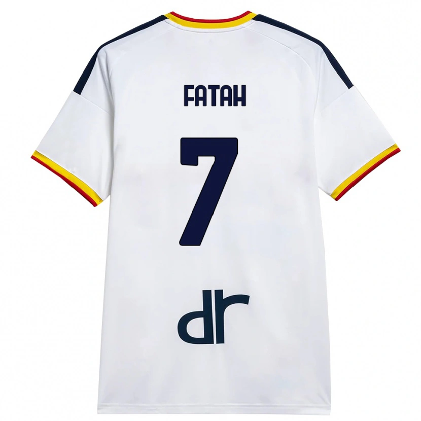 Danxen Niño Camiseta Amar Fatah #7 Blanco Amarillo Rojo 2ª Equipación 2026/27 La Camisa México