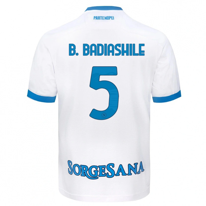 Danxen Niño Camiseta Benoît Badiashile #5 Blanco Azul Cielo 2ª Equipación 2026/27 La Camisa México