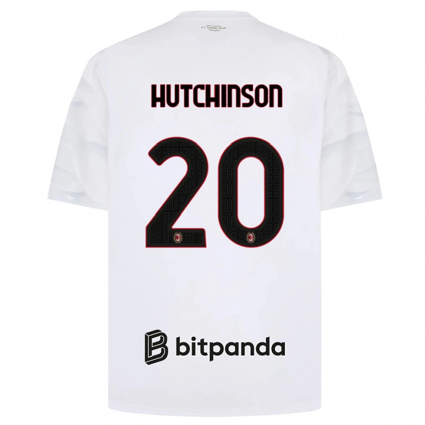 Danxen Niño Camiseta Omari Hutchinson #20 Blanco Rojo Negro 2ª Equipación 2026/27 La Camisa México