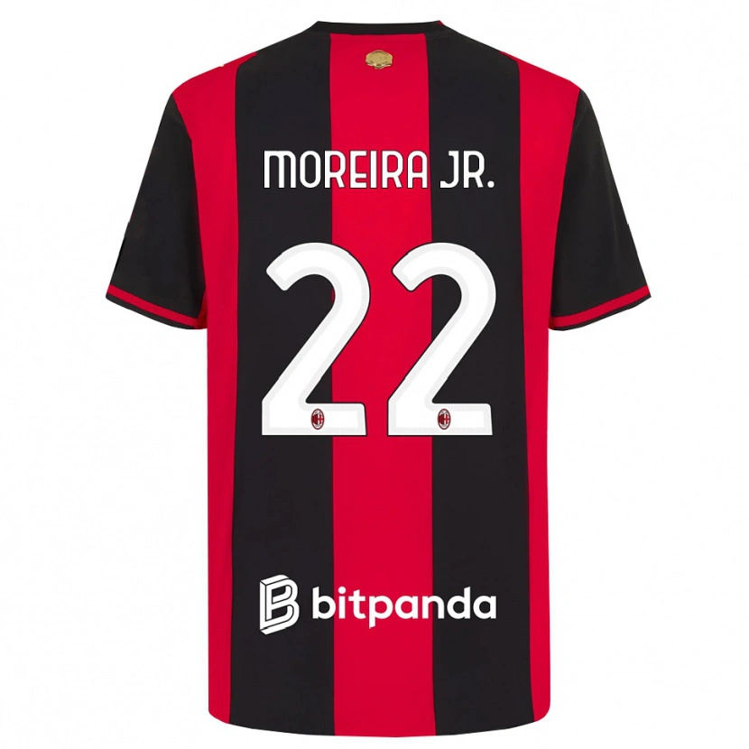 Danxen Niño Camiseta Diego Moreira #22 Rojo Negro Blanco 1ª Equipación 2026/27 La Camisa México