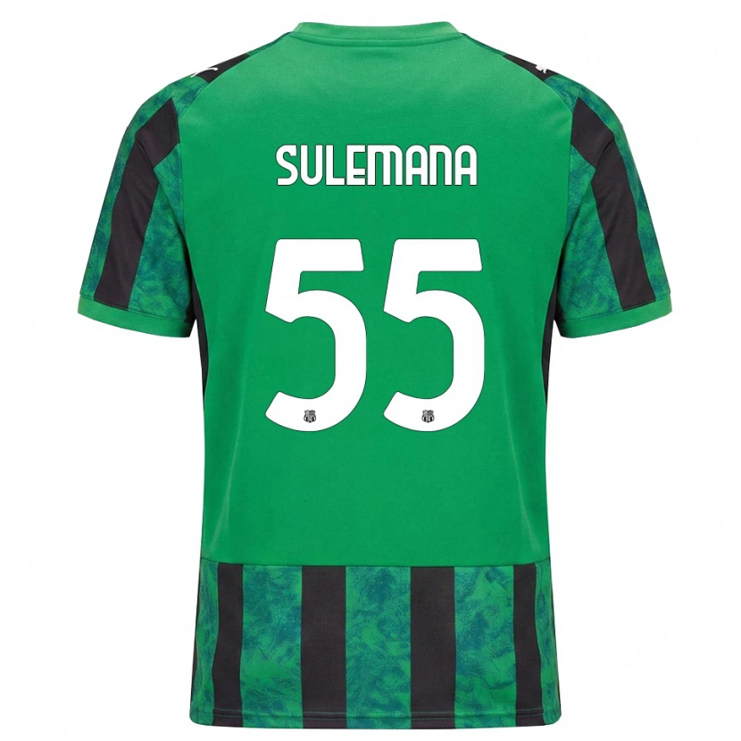 Danxen Niño Camiseta Ibrahim Sulemana #55 Verde Negro Blanco 1ª Equipación 2026/27 La Camisa México
