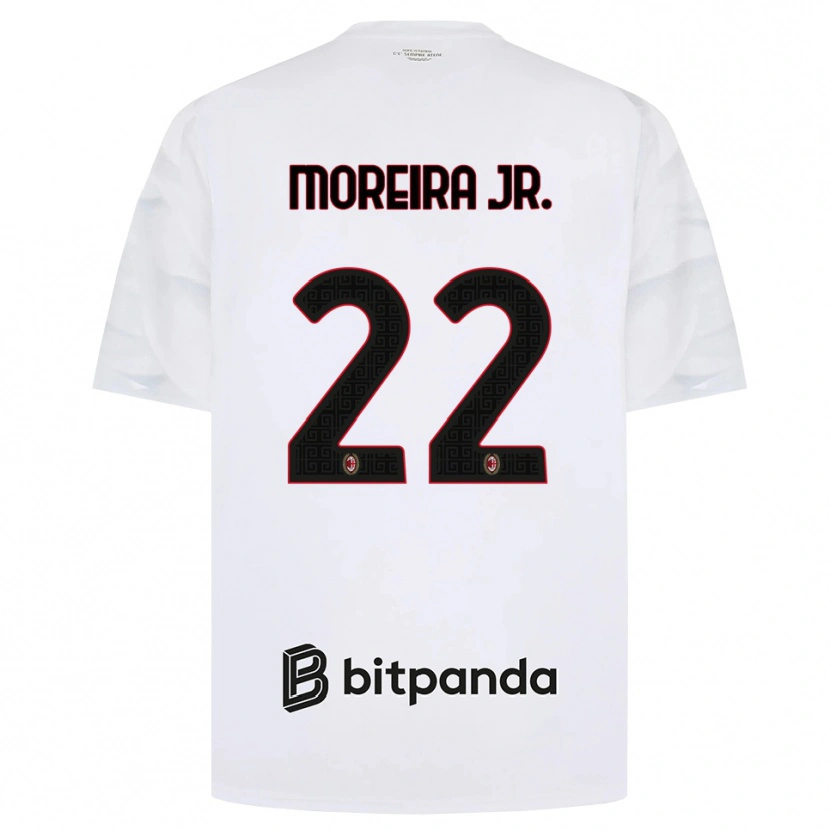 Danxen Niño Camiseta Diego Moreira #22 Blanco Rojo Negro 2ª Equipación 2026/27 La Camisa México
