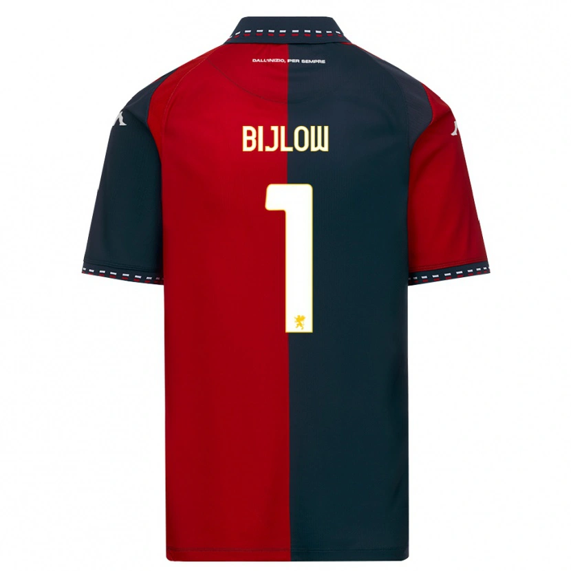 Danxen Niño Camiseta Justin Bijlow #1 Rojo Negro Blanco 1ª Equipación 2026/27 La Camisa México