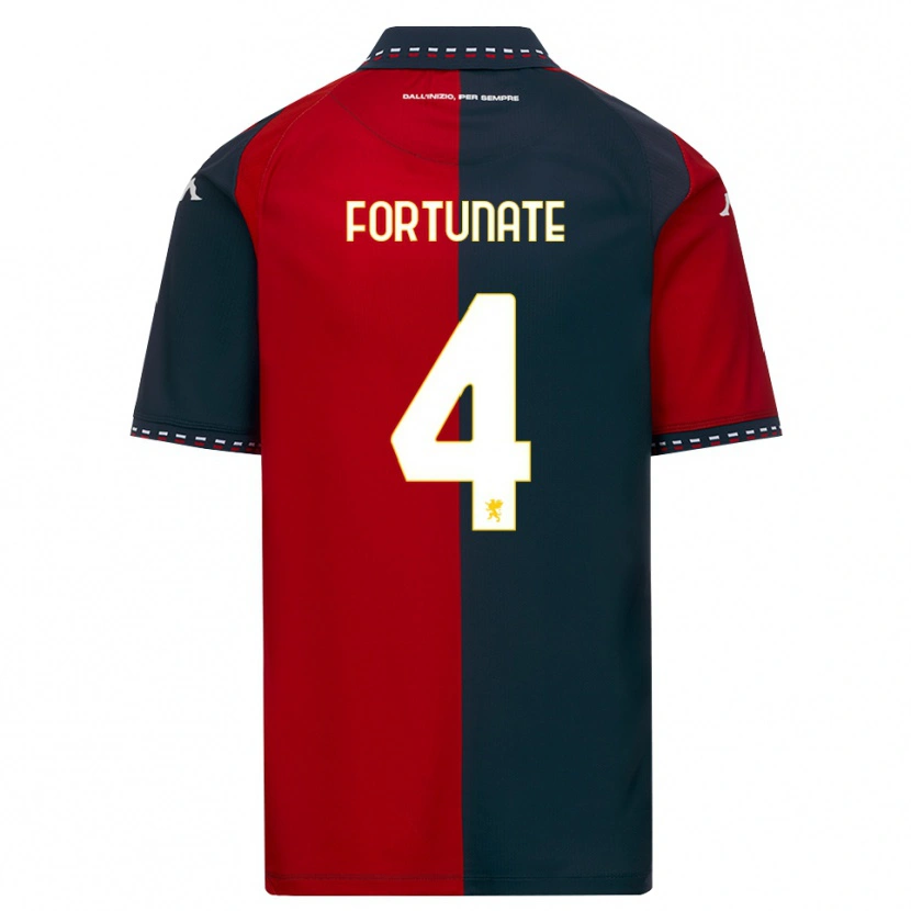 Danxen Niño Camiseta Tony Fortunate #4 Rojo Negro Blanco 1ª Equipación 2026/27 La Camisa México
