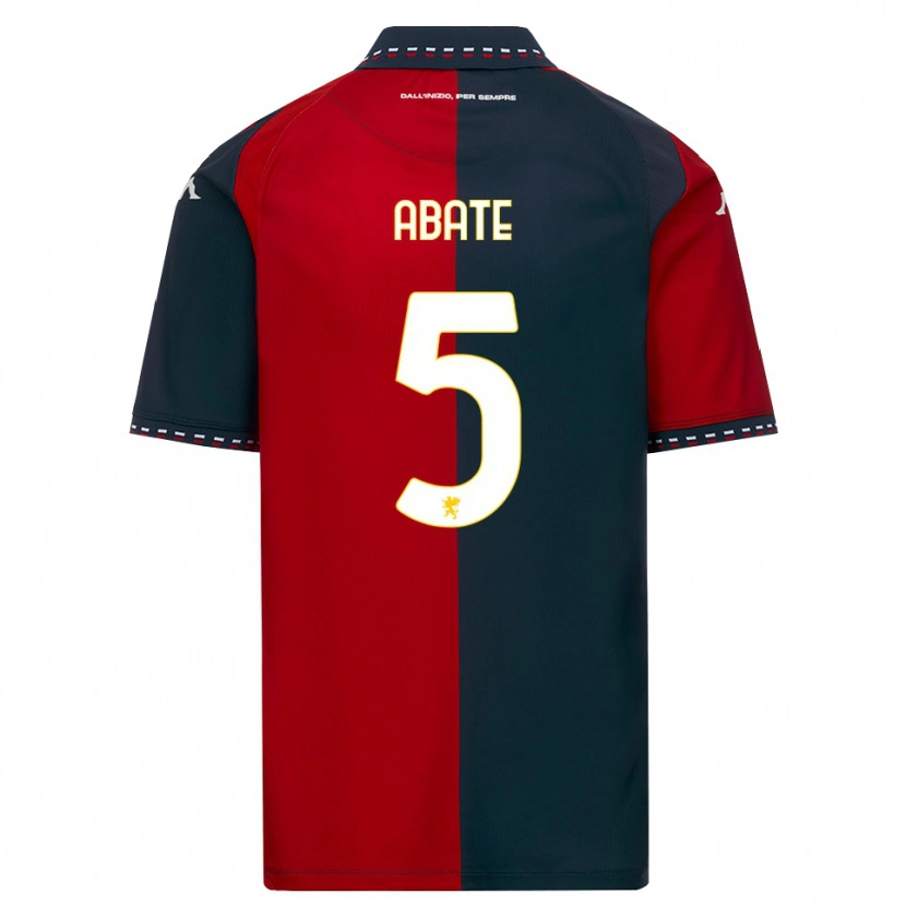 Danxen Niño Camiseta Giada Abate #5 Rojo Negro Blanco 1ª Equipación 2026/27 La Camisa México