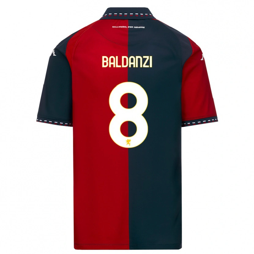 Danxen Niño Camiseta Tommaso Baldanzi #8 Rojo Negro Blanco 1ª Equipación 2026/27 La Camisa México