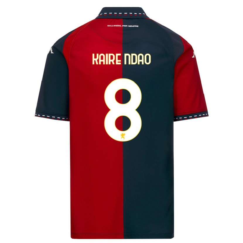 Danxen Niño Camiseta Mor Kaire Ndao #8 Rojo Negro Blanco 1ª Equipación 2026/27 La Camisa México