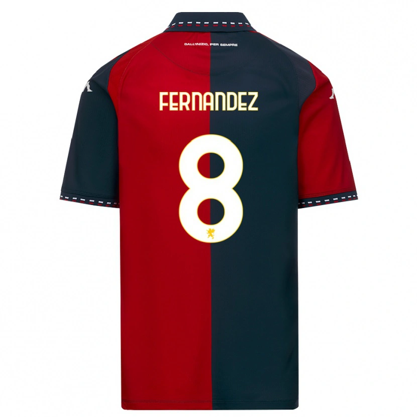 Danxen Niño Camiseta Maria Fernandez #8 Rojo Negro Blanco 1ª Equipación 2026/27 La Camisa México