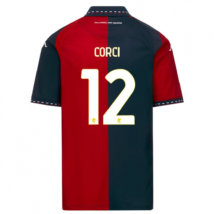 Danxen Niño Camiseta Tommaso Corci #12 Rojo Negro Blanco 1ª Equipación 2026/27 La Camisa México