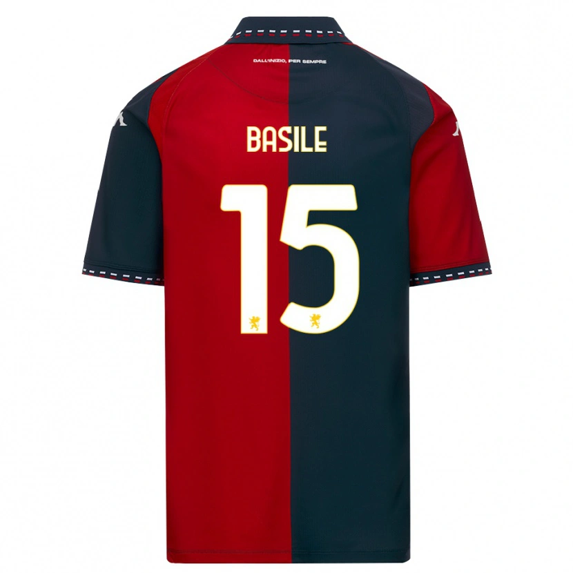 Danxen Niño Camiseta Cosimo Basile #15 Rojo Negro Blanco 1ª Equipación 2026/27 La Camisa México