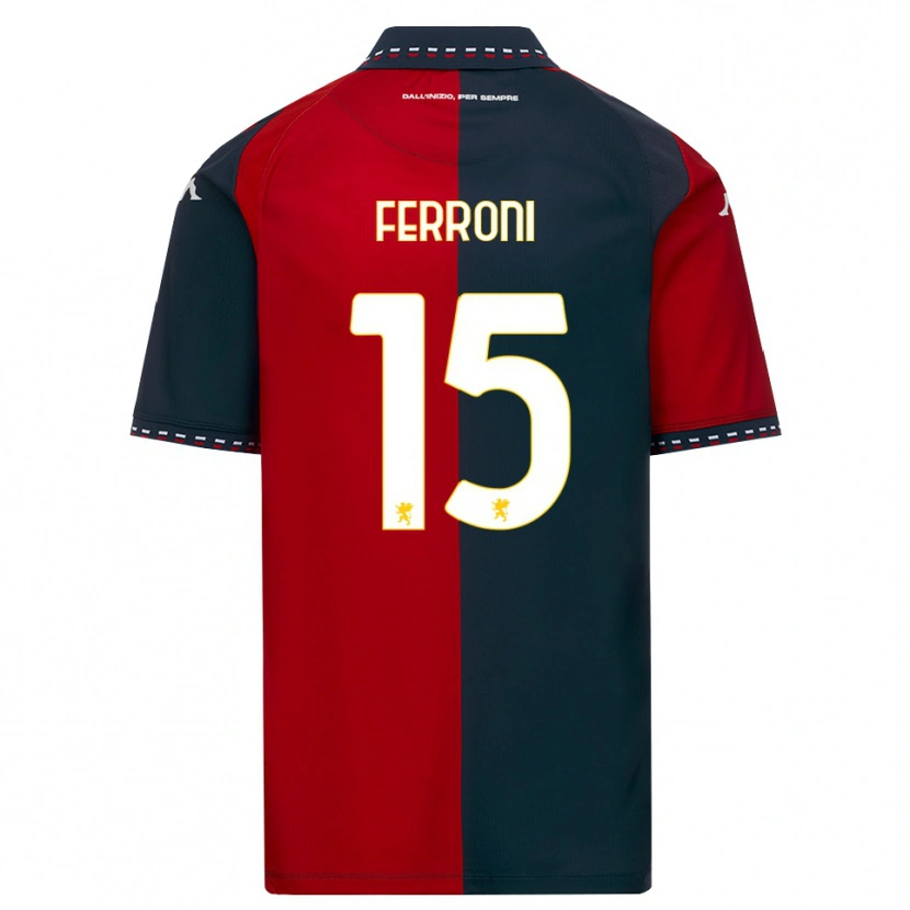 Danxen Niño Camiseta Leonardo Ferroni #15 Rojo Negro Blanco 1ª Equipación 2026/27 La Camisa México