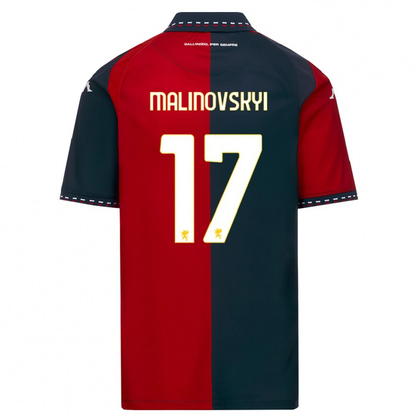 Danxen Niño Camiseta Ruslan Malinovskyi #17 Rojo Negro Blanco 1ª Equipación 2026/27 La Camisa México