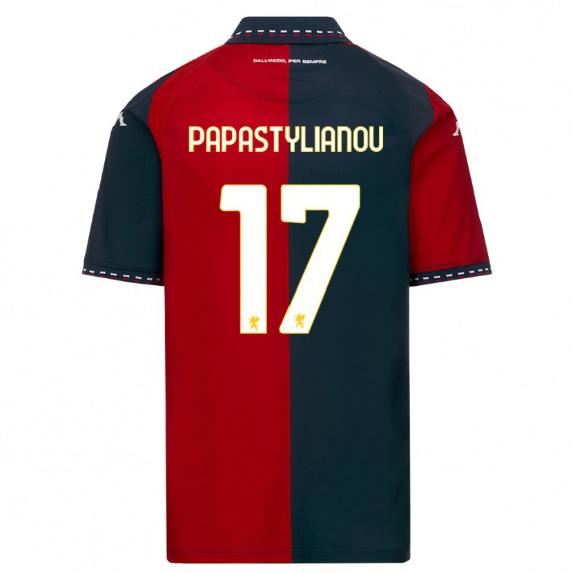 Danxen Niño Camiseta Lysandros Andreas Papastylianou #17 Rojo Negro Blanco 1ª Equipación 2026/27 La Camisa México