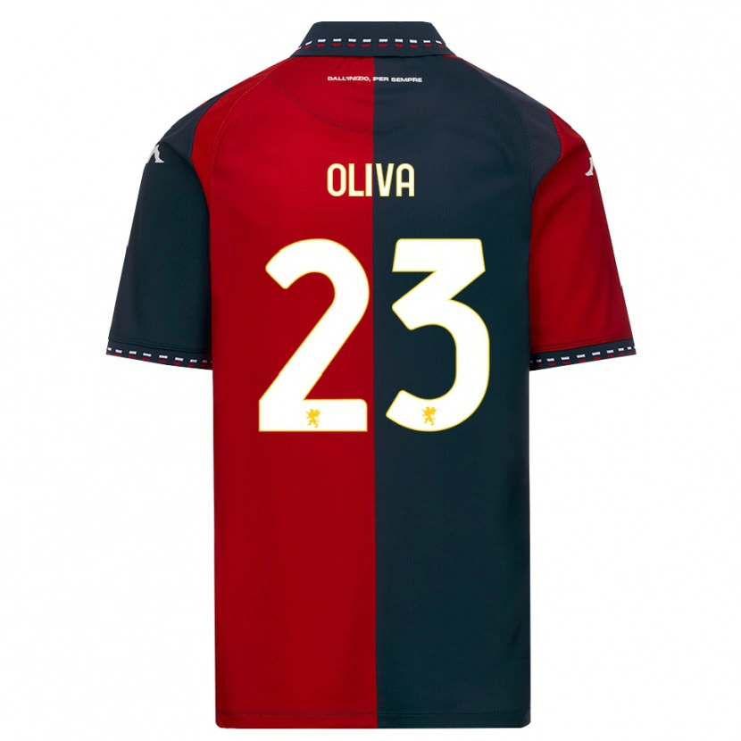 Danxen Niño Camiseta Eleonora Oliva #23 Rojo Negro Blanco 1ª Equipación 2026/27 La Camisa México