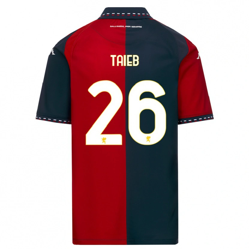 Danxen Niño Camiseta Chad Taieb #26 Rojo Negro Blanco 1ª Equipación 2026/27 La Camisa México