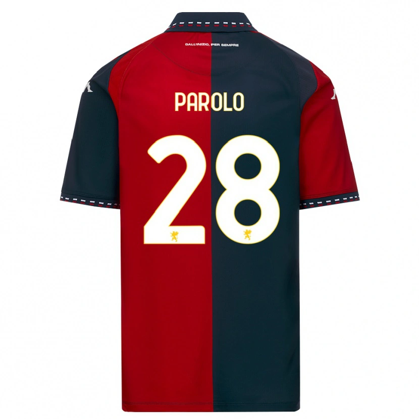 Danxen Niño Camiseta Lucrezia Parolo #28 Rojo Negro Blanco 1ª Equipación 2026/27 La Camisa México