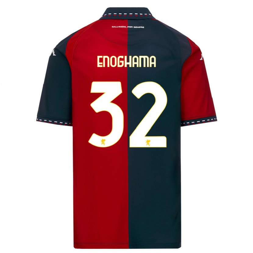 Danxen Niño Camiseta Isaac Enoghama #32 Rojo Negro Blanco 1ª Equipación 2026/27 La Camisa México