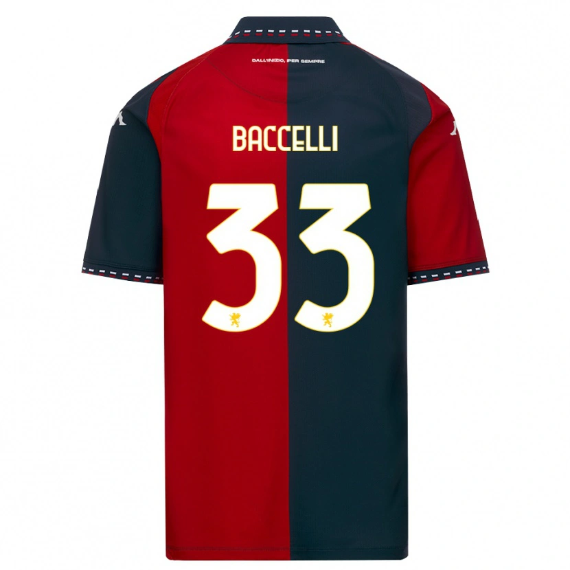 Danxen Niño Camiseta Pietro Baccelli #33 Rojo Negro Blanco 1ª Equipación 2026/27 La Camisa México