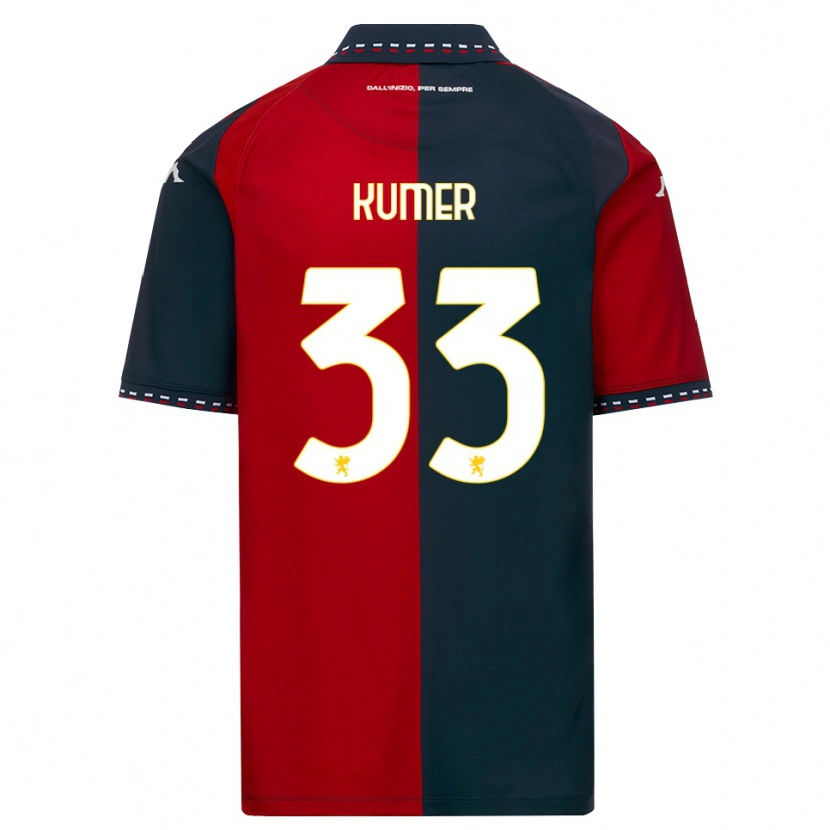Danxen Niño Camiseta Alin Kumer Celik #33 Rojo Negro Blanco 1ª Equipación 2026/27 La Camisa México