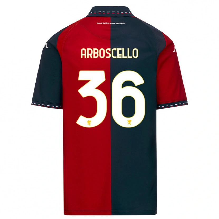 Danxen Niño Camiseta Riccardo Arboscello #36 Rojo Negro Blanco 1ª Equipación 2026/27 La Camisa México