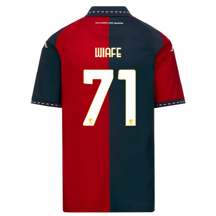 Danxen Niño Camiseta Samuel Wiafe #71 Rojo Negro Blanco 1ª Equipación 2026/27 La Camisa México