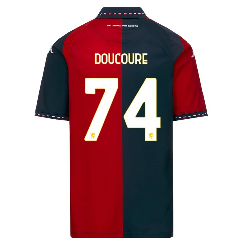 Danxen Niño Camiseta Mamedi Doucouré #74 Rojo Negro Blanco 1ª Equipación 2026/27 La Camisa México