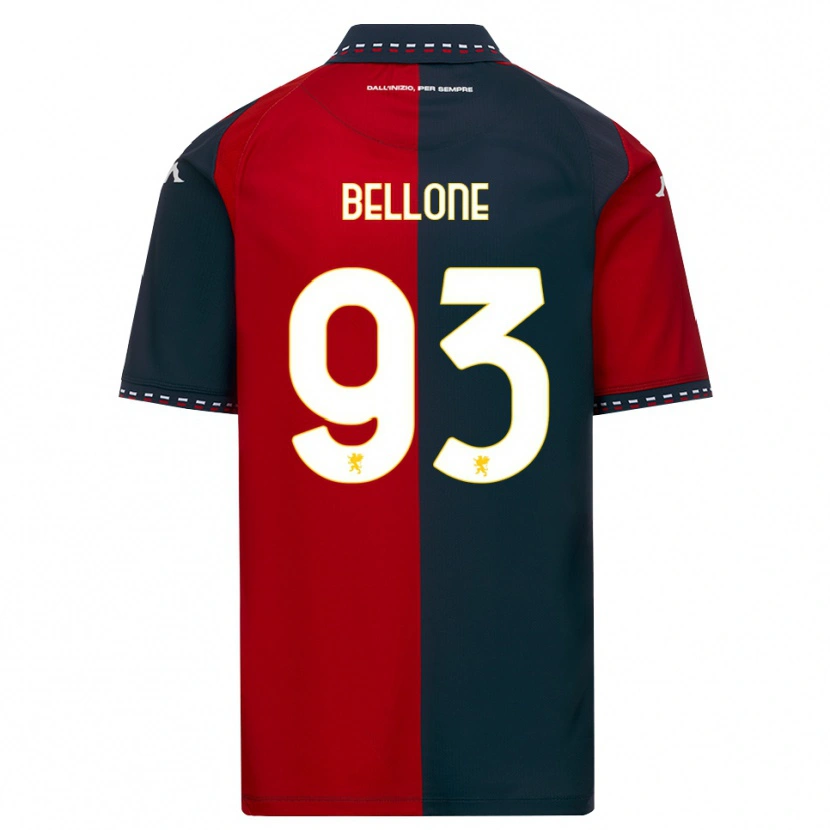 Danxen Niño Camiseta Francesco Bellone #93 Rojo Negro Blanco 1ª Equipación 2026/27 La Camisa México