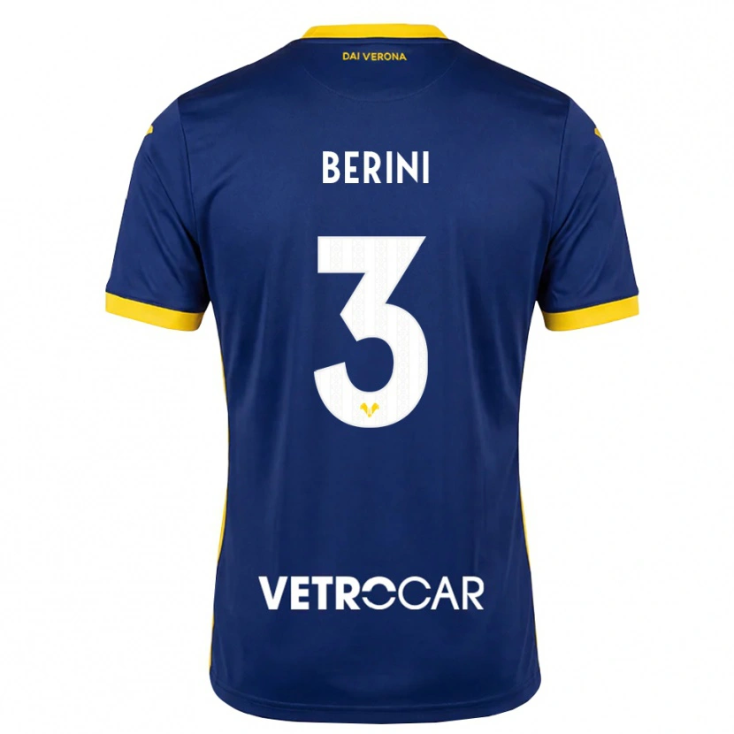 Danxen Niño Camiseta Andrea Berini #3 Azul Real Amarillo Blanco 1ª Equipación 2026/27 La Camisa México