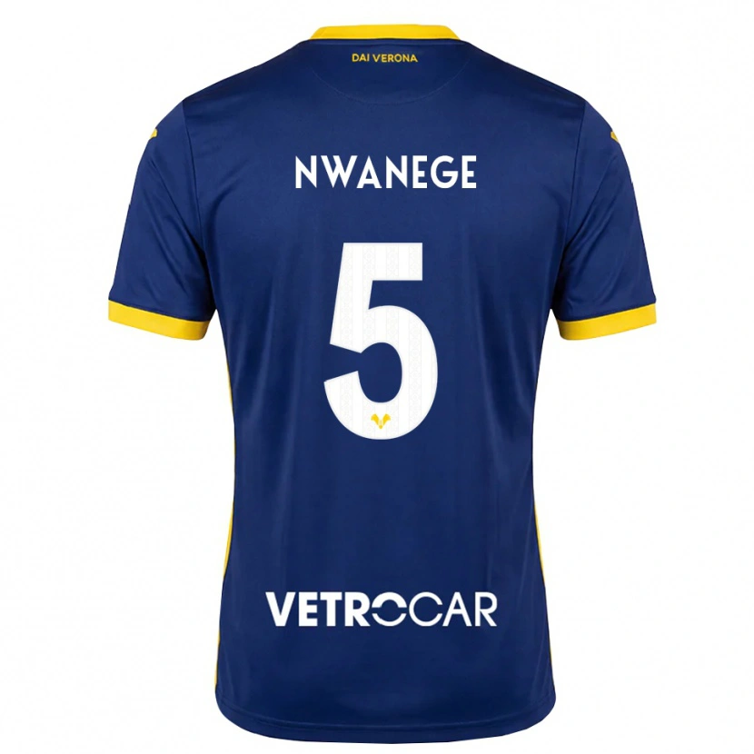 Danxen Niño Camiseta Karlson Nwanege #5 Azul Real Amarillo Blanco 1ª Equipación 2026/27 La Camisa México