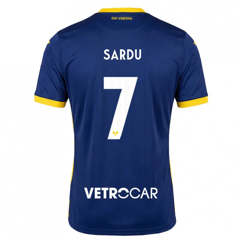 Danxen Niño Camiseta Rosella Sardu #7 Azul Real Amarillo Blanco 1ª Equipación 2026/27 La Camisa México