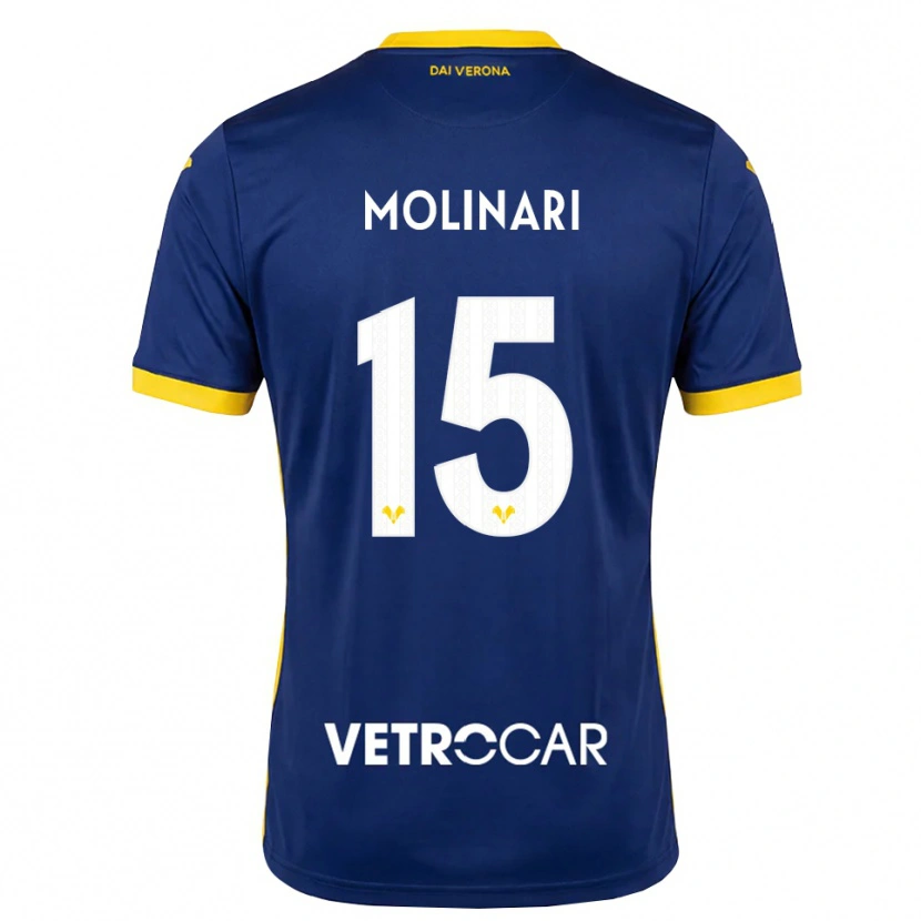 Danxen Niño Camiseta Gabriele Molinari #15 Azul Real Amarillo Blanco 1ª Equipación 2026/27 La Camisa México