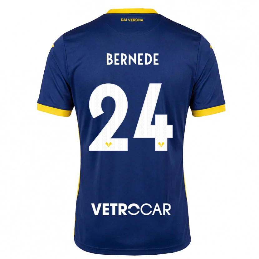 Danxen Niño Camiseta Antoine Bernede #24 Azul Real Amarillo Blanco 1ª Equipación 2026/27 La Camisa México
