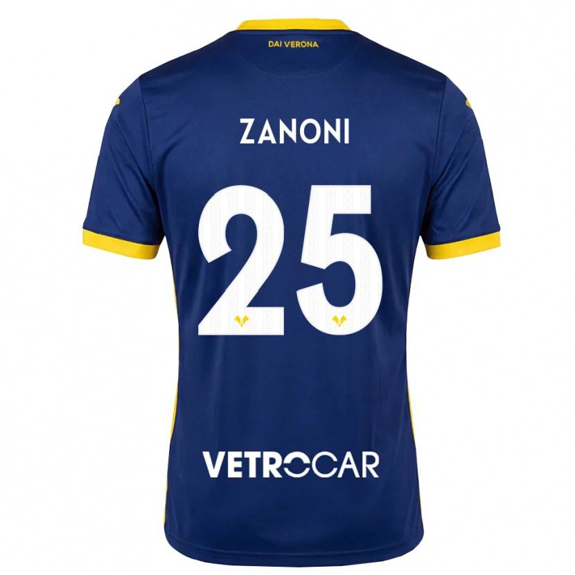 Danxen Niño Camiseta Greta Zanoni #25 Azul Real Amarillo Blanco 1ª Equipación 2026/27 La Camisa México
