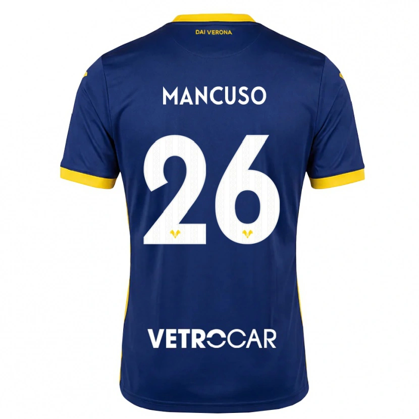 Danxen Niño Camiseta Giulia Mancuso #26 Azul Real Amarillo Blanco 1ª Equipación 2026/27 La Camisa México