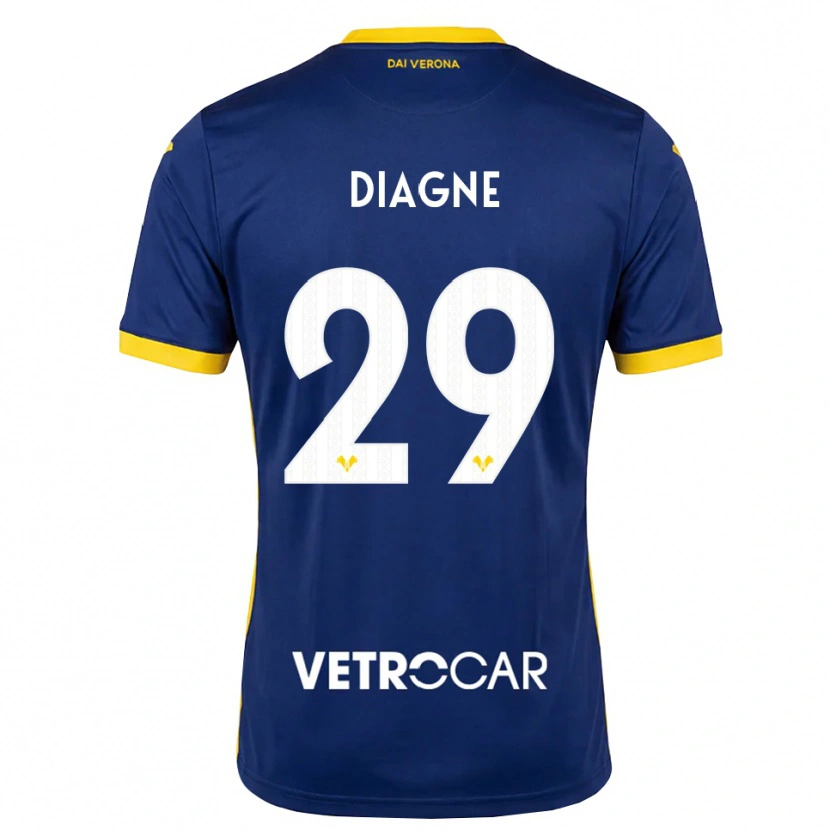 Danxen Niño Camiseta Baye Diagne #29 Azul Real Amarillo Blanco 1ª Equipación 2026/27 La Camisa México