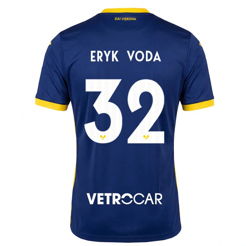 Danxen Niño Camiseta Andrei Eryk Voda #32 Azul Real Amarillo Blanco 1ª Equipación 2026/27 La Camisa México