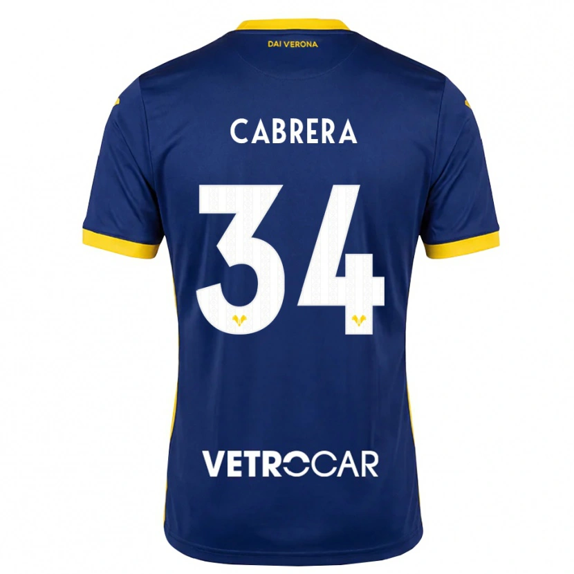 Danxen Niño Camiseta Ilena Cabrera #34 Azul Real Amarillo Blanco 1ª Equipación 2026/27 La Camisa México