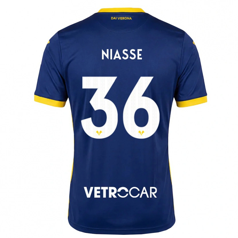 Danxen Niño Camiseta Cheikh Niasse #36 Azul Real Amarillo Blanco 1ª Equipación 2026/27 La Camisa México