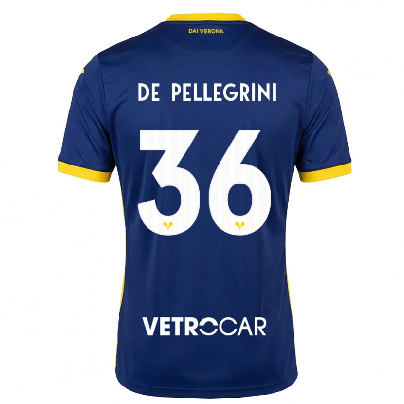 Danxen Niño Camiseta Erika De Pellegrini #36 Azul Real Amarillo Blanco 1ª Equipación 2026/27 La Camisa México