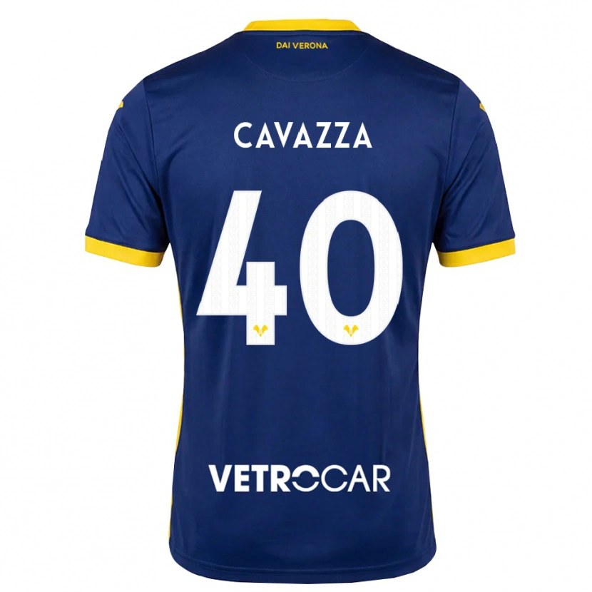 Danxen Niño Camiseta Filippo Cavazza #40 Azul Real Amarillo Blanco 1ª Equipación 2026/27 La Camisa México