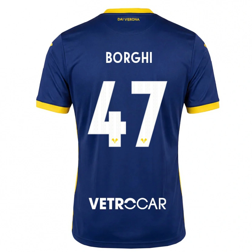 Danxen Niño Camiseta Arthur Borghi #47 Azul Real Amarillo Blanco 1ª Equipación 2026/27 La Camisa México